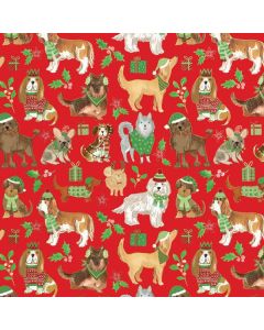 Canine Christmas, 30" x 417', Holiday Animal Gift Wrap