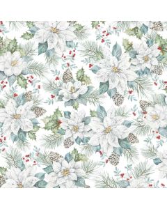 Snowdrift Floral, 24" x 208', Mistletoe Gift Wrap