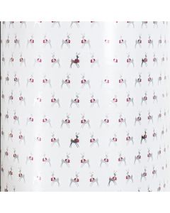 Oh Deer Burgundy, 30" x 417', Holiday Animal Gift Wrap