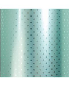 Mint BB Dot, 26" x 417', Solids & Metallics Gift Wrap