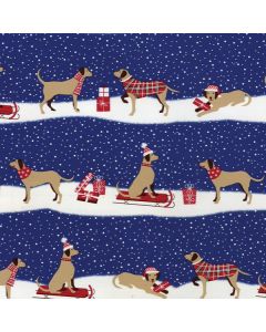 Brown Lab Holiday, 30" x 417', Holiday Animal Gift Wrap