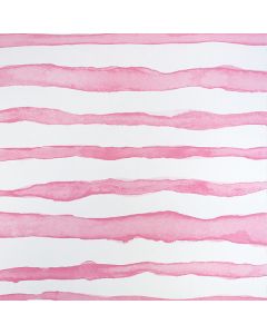 Watercolor Pink Stripe, 30" x 417', Valentines & Love Gift Wrap