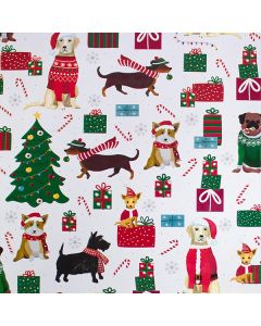 Furry & Bright, 26" x 417', Holiday Animal Gift Wrap