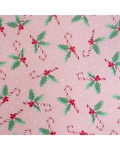 Candy Cane Delight, 30" x 417', Candy Gift Wrap