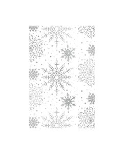 White Snowflakes, Christmas Gift Wrap, 24" x 417'