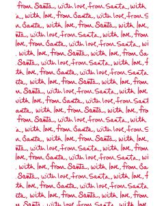 With Love From Santa, Santa Gift Wrap, 24" x 833'