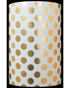 Gold/White Large Dots, Wedding Gift Wrap