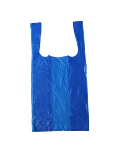 Blue T-Shirt Bags, 9" x 5" x 17"