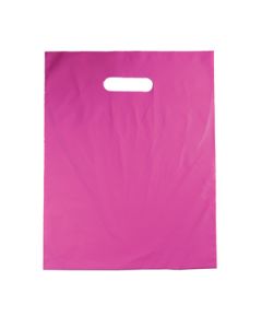 Magenta, Medium Gloss Heavy Duty Merchandise Bags, 12" X 15"