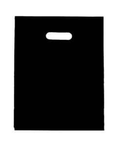 Black, Large Gloss Heavy Duty Merchandise Bags, 15" x 18"