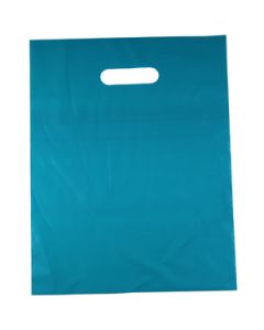 Teal, Large Gloss Heavy Duty Merchandise Bags, 15" x 18"