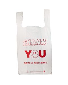 Thank You, T-Shirt Bags, 11.5" x 6" x 21"