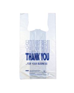Thank You, Delux T-Shirt Bags, 12" x 7" x 22"