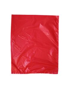 Red, Plastic Merchandise Bags, 8.5" x 11"