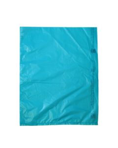 Teal, Plastic Merchandise Bags, 12" x 15"