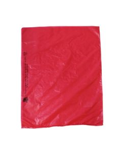 Red, Plastic Merchandise Bags, 12" x 15"