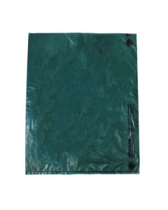 Dark Green, Plastic Merchandise Bags, 12" x 15"