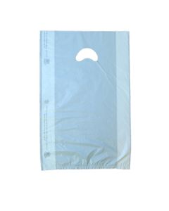 White, Plastic Merchandise Bags, 12" x 3" x 18"