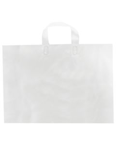 Clear, AmeriTote HD Plastic Shopping Bags, 12" x 10" + 4"