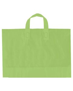 Citrus Green, AmeriTote HD Plastic Shopping Bags, 12" x 10" + 4"