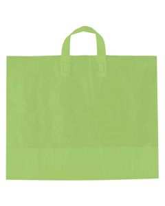 Citrus Green, AmeriTote HD Plastic Shopping Bags, 16" x 15" + 6"