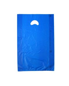 Dark Blue, Plastic Merchandise Bags, 13" x 3" x 21"