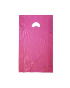 Magenta, Plastic Merchandise Bags, 13" x 3" x 21"