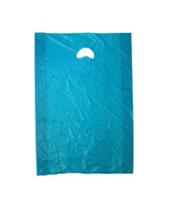 Teal, Plastic Merchandise Bags, 16" x 4" x 24"