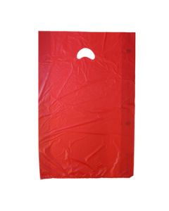Red, Plastic Merchandise Bags, 16" x 4" x 24"