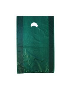 Dark Green, Plastic Merchandise Bags, 16" x 4" x 24"