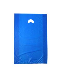 Dark Blue, Plastic Merchandise Bags, 16" x 4" x 24"