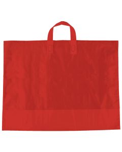 Red, AmeriTote HD Plastic Shopping Bags, 22" x 18" + 8"