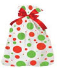 Holiday Dots, Printed Plastic Holiday Bags, 24" x 6" x 42"