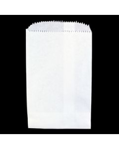 White Paper Merchandise Bags, 4" x 6"