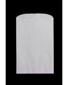 White Paper Merchandise Bags, 5" x 7.5"