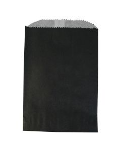 Black, Paper Glassine Lined Bags, 4-3/4" x 6-3/4"