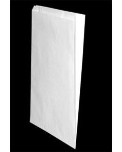 White Paper Merchandise Bags, 12" x 2-3/4" x 18"