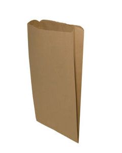 Natural Kraft Recycled Paper Merchandise Bags, 12" x 2-3/4" x 18"