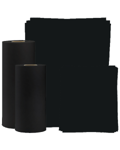 Black, Heavyweight Tissue Roll and Sheets 20#