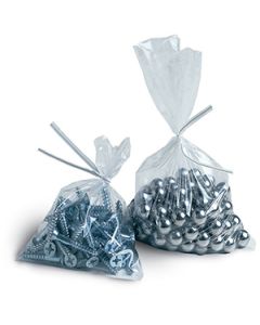 Clear Flat 1.5 Mil Poly Bags, 9" x 12"