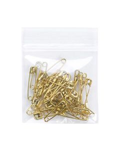 Clear Zipper Reclosable Poly Bags, 2" x 2"