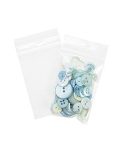 Clear Zipper Reclosable Poly Bags, 2" x 3"