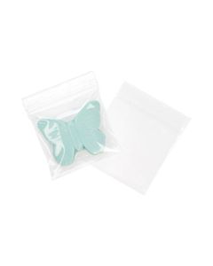 Clear Zipper Reclosable Poly Bags, 3" x 3"
