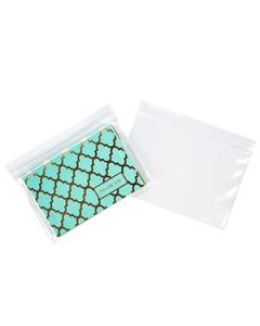 Clear Zipper Reclosable Poly Bags, 6" x 4"