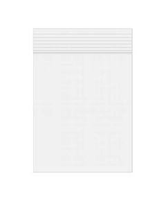 Clear Zipper Reclosable Poly Bags, 6" x 8"