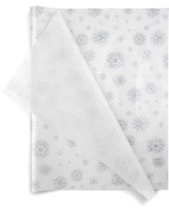Diamond Snowflakes, Gemstones Patterened Tissue Paper