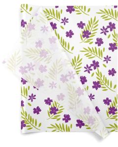 Purple Passion, Botanical Printed Tissue Paper