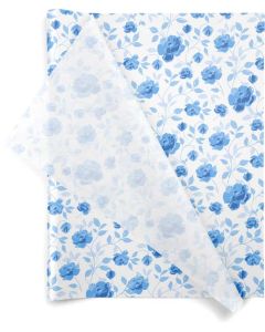 Wedgewood Blossoms, Floral Tissue Paper