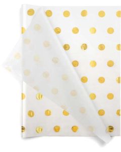 Hot Spots Gold Tissue Paper