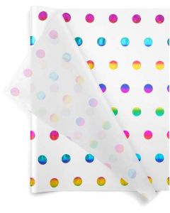 Rainbow Hot Spots Tissue Paper